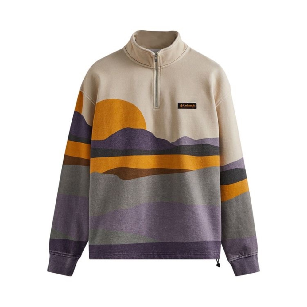 KITH x Columbia Quarter Zip - Cyber Purple Size: M #KHM030463-515 BNWT